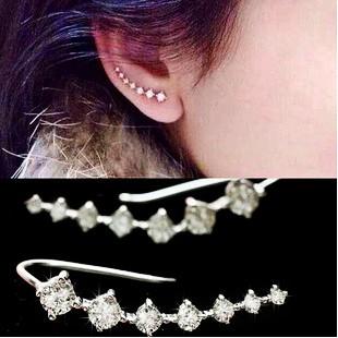 NEW STYLE BIG DIPPER STARRY ZIRCON EAR CUFF EARRING SHINY EAR STUD FOR WOMEN MEN UNISEX FASHION WEDDING PARTY CONCERT EARRINGS EAR JEWELRY