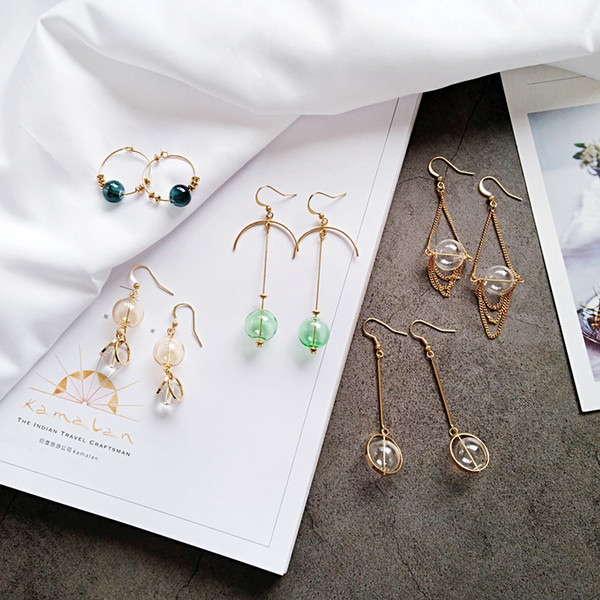 Korean Temperament Is Simple, Creative Personality, Fashion Geometry, Ear Nails, Trendy Female Earrings, Earrings.