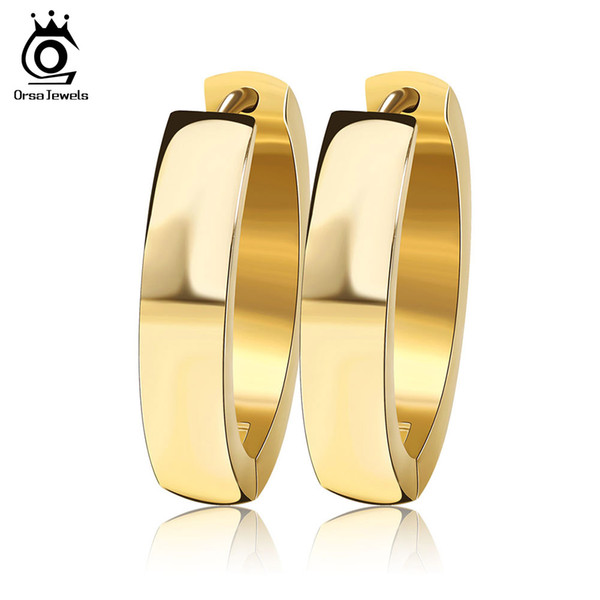 3 Layer Gold Plated Silver Plated Hoop Earrings made in 316L Stainless Steel High Quality Earring for Woman GTE16