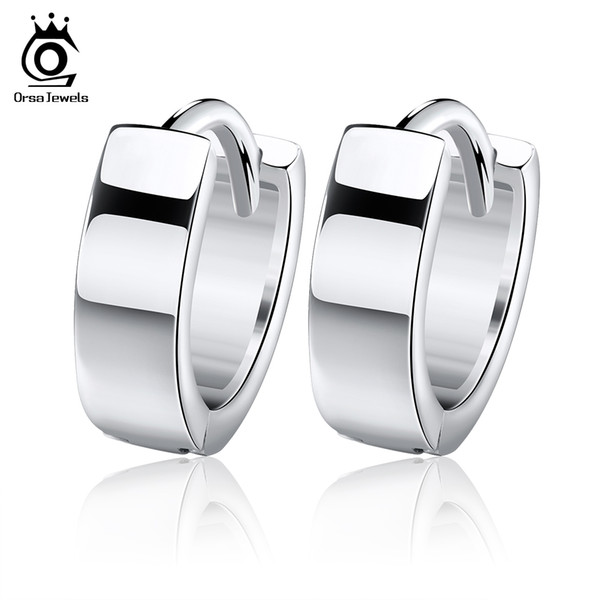 Orsa Jewelry Small Top quality Hoop Earring Fashion with 3 Layer Platinum Plated,Hot Sale Earring OE03