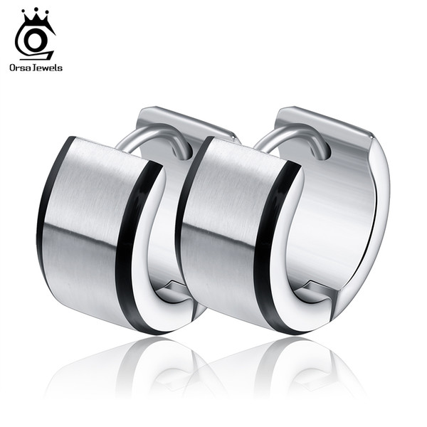 Orsa Jewelry 316L Stainless Steel Earrings for Women Girl High Quality Fashion Hoop Earrings Jewelry GTE27