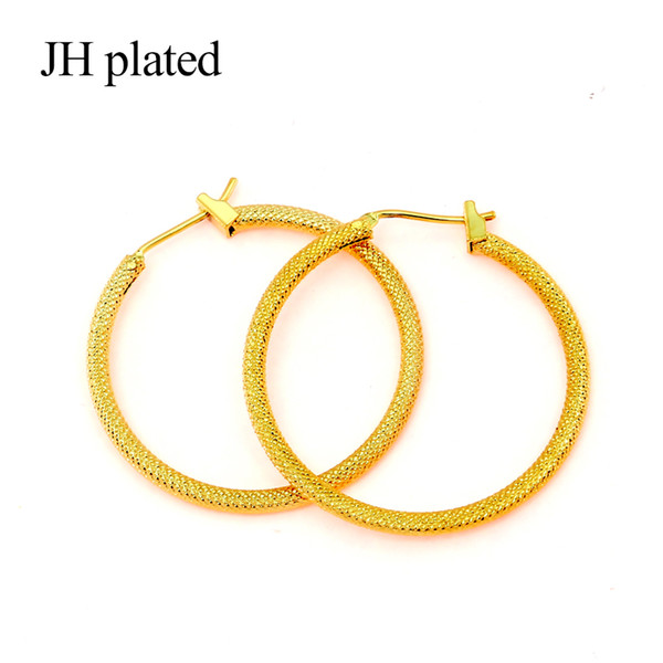 JHplated Fashion jewelry Auricular circle Africa Wedding big Earrings for women Party Gifts jewelry Middle East Wedding Gift