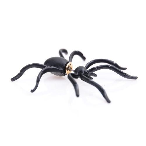 2017 Hot wholesale 1Pc New Fashion Womens Halloween Black Spider Charm Ear Stud Earrings Jewelry Casual Party Birthday Gift