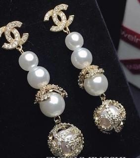 High quality custom pierced pearl Zircon Earrining