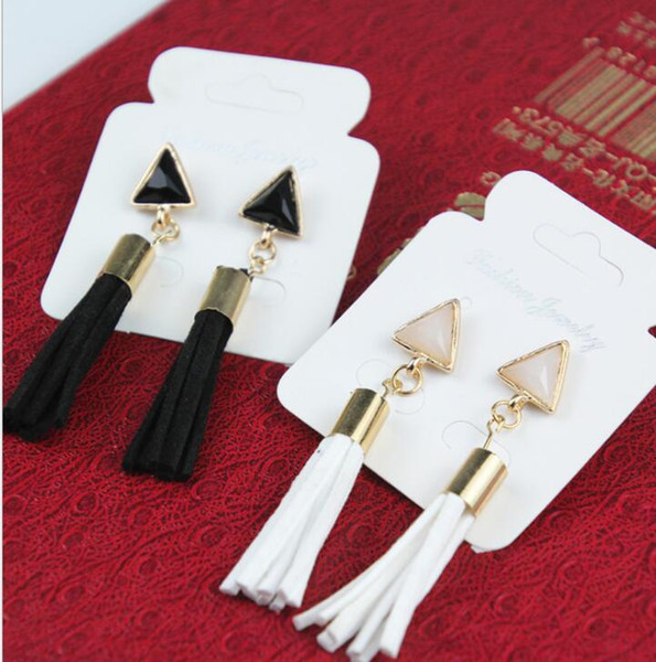 Fashion Vintage Earrings For Women Jewelry Bright Brick Earrings Flower Long Tassel Drop Earrings Dangle