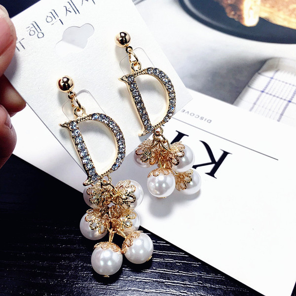 New European and American temperament wild personality earrings letter H big ring wrapped earrings earrings female allergy