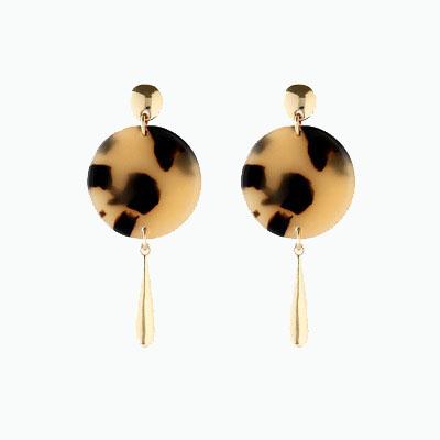 Earrings Female New Pendant Leopard Retro Port Style Temperament Earrings, for Party Dating Wedding Anniversary Single Party