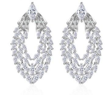 high quality low price more color diamond crystal lady's earrings 34fgf