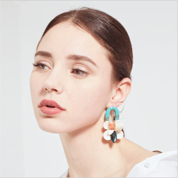 Girls Summer Beach Shell Earrings Women Fashion Retro Charm Knots Earring Female Designer Outdoor Earrings Jewelry