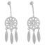 2019 Korean version of the dream catcher female 925 silver temperament simple personality tassel retro ethnic wind earrings