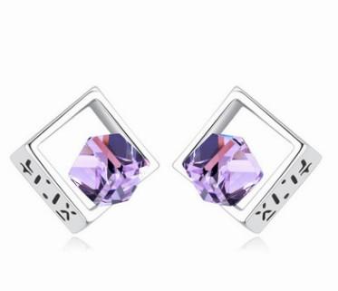 wonderful low price high quality more color diamond crystal women's earings (21.77jjhu)