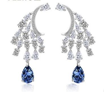 high quality low price more color diamond crystal lady's earrings 25