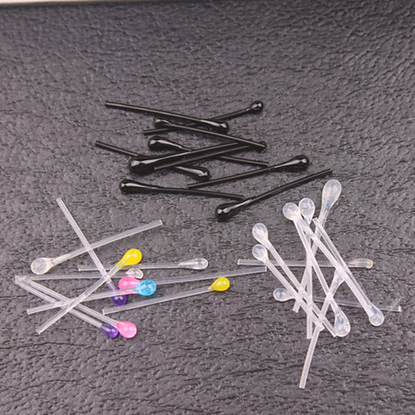 Ear Studs Allergy Ear Rod Sterilization Ear Rod Sterile Packaging Plastic Match Head Stud Earrings free shipping