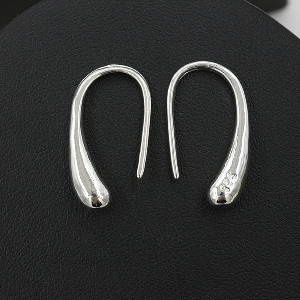 Fashion Earrings 925 Stering Silver Ear Cuff Trendy Personality Water Drop Stud Earrings For Women Jewelry Goutte Earring Ear Rings Jewellry