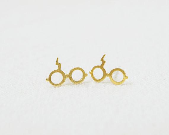 The latest elements glasses stud earrings personality magic glasses stud earrings for women wholesale free shipping