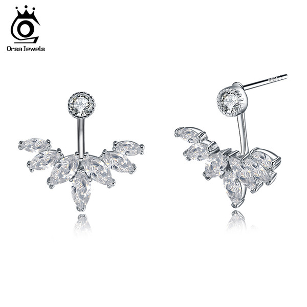 Women Designer Luxury Earring Pure Sterling Silver High Quality Trendy Silver 925 Jewelry Earrings with CZ SE28