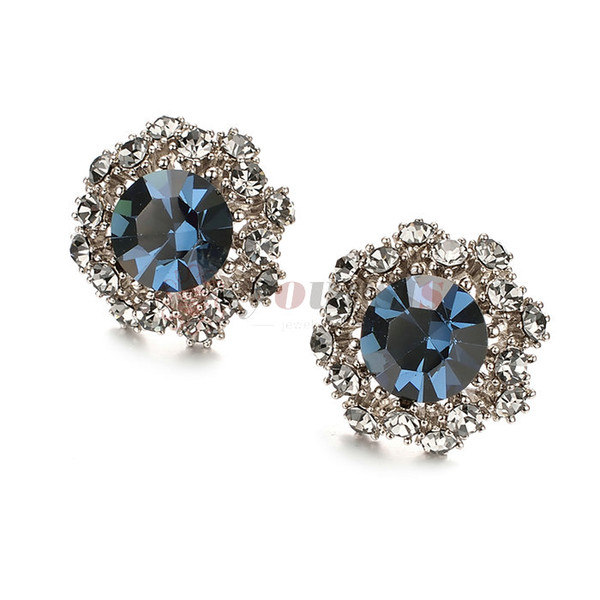 Yoursfs Vintage Stud Earrings for Women Dainty Crystal Earrings Party Jewelry (Flower Earrings)