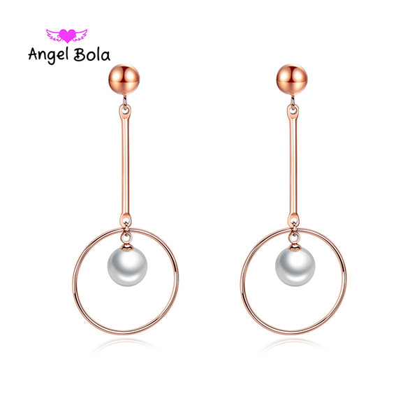 Fashion Paragraph Luxury Romance Imitation Pearl Tassel Earrings Wholesale Jewelry Earrings Female Long Section