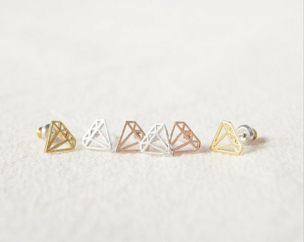 2018 The latest elements gold stud earrings plane geometry stud earrings for women wholesale free shipping