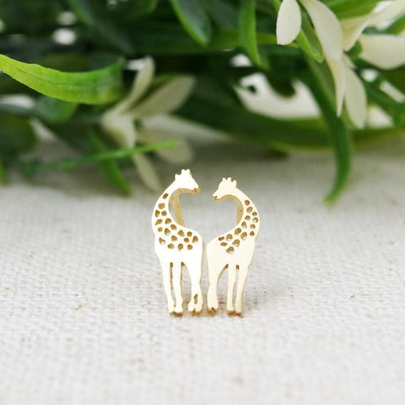 Fashion hole giraffe stud earrings, Relative of the giraffe stud earrings for women wholesale free shipping