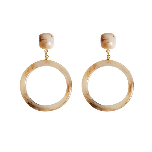 South Korea East Gate imports Anna's same round earrings extremely simple chic earrings exaggerated earrings ins ear rings