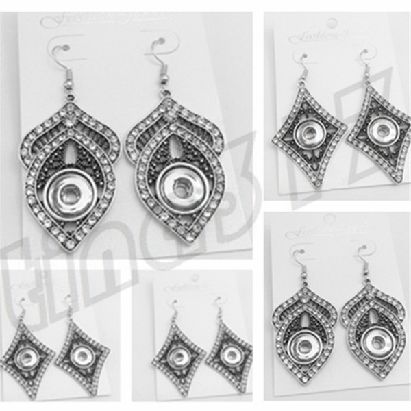 Fashion alloy Button earrings Newest Retro-style Hollowing out Earrings Newest geometric shape decorative Earrings T9C0038