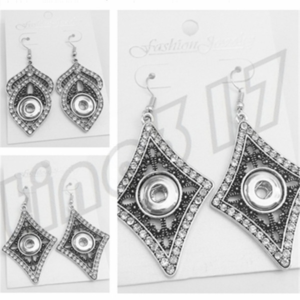 Fashion alloy Button earrings Newest Retro-style Hollowing out Earrings Newest geometric shape decorative Earrings T9C0038