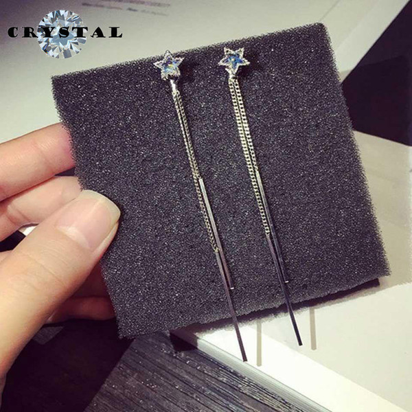 New Simple Women s Extravagant Silver Earrings Artificial Diamond Stainless Steel Style Fashion Small Jewelrys Party Gift