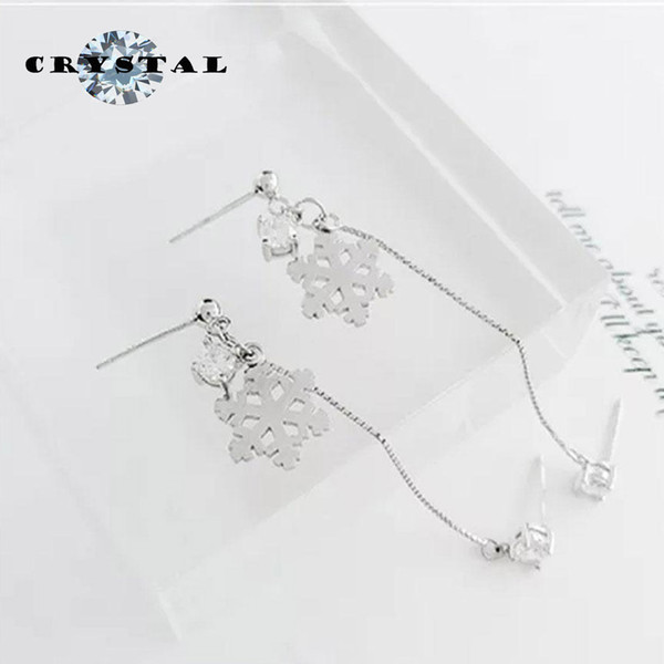 New charming Women s Dexterous Extravagant Silver Earrings Artificial Diamond Stainless Steel Style Fashion Small Jewelrys Party Gifts