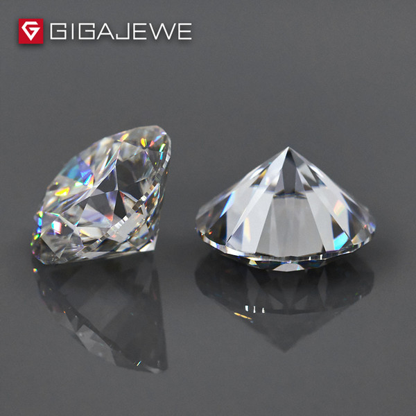 GIGAJEWE 2.0ct 6mm-8.1mm EF Color Round Cut Moissanite Stone gemstone loose For Jewelry Making Fashion Girlfriend Gift