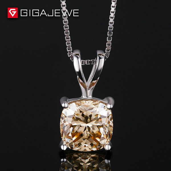 Free Shipping 3Ct Moissanite stone Loose Beads Necklace Cushion cut With 925 SILVER for Beautiful Gifts