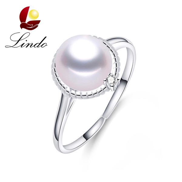 4 Colors  High Luster Genuine Pear Ring 925 Sterling Silver Fine Jewelry for Women with Gift Box