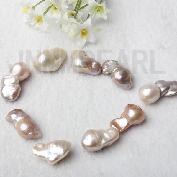 JNMM Baroque Pearls 20 Grains Beads13-15 mm Natural Freshwater Irregular pearls for Women Jewelry Making diy Gift New Arrival