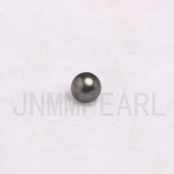 JNMM 1PC Fashion Round Tahitian Pearls Beads 10-11 mm Black Seawater pearls for Women Jewelry New Arrival