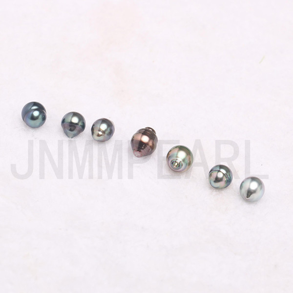 JNMM 1PC Jewelry Accessories Fashion Baroque Tahitian Pearls Beads 9-10 mm Natural Black Seawater Irregular pearls