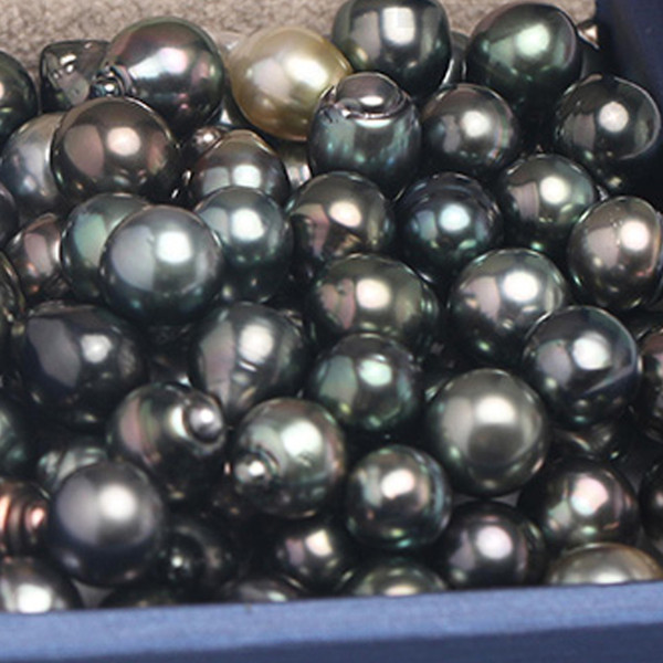 JNMM 1PC Baroque Tahitian Pearls Beads 9-10 mm Natural Black Seawater Irregular pearls for Surprise New Arrival