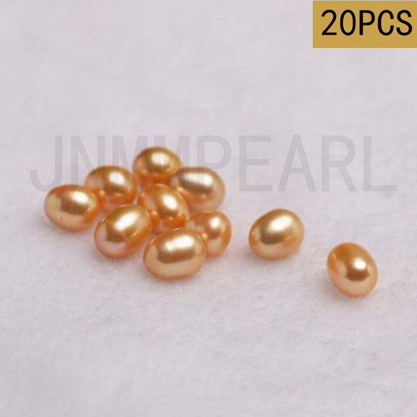 JNMM 20 Grains Rice Shape Mixed Color Pearls Beads 6-7 mm Multicolor Freshwater pearls for Jewelry Making diy Gift New Arrival