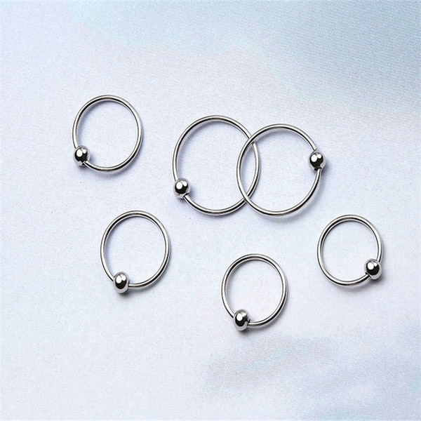 Minimalist 925 Sterling Silver Round Hoop Earrings For Women Girlfriend Jewelry Party Gift 8 10 12mm Size