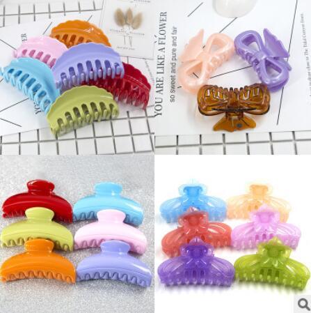 designer hair jewelry clasmps for women easy use simple large clamps resin jelly color hot fashion free of shipping