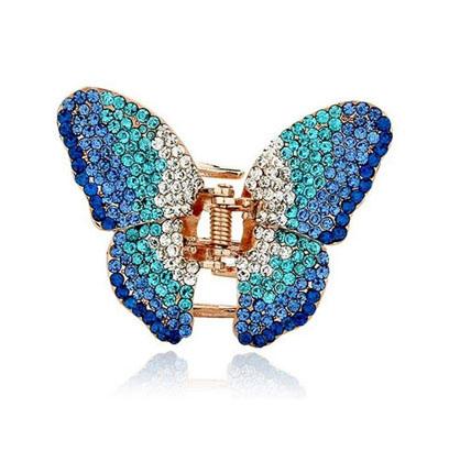 New Fashion Beautiful Hair Clip Hairpin Austrian Crystal Butterfly Hair Claw Hair Clips for women DHF747