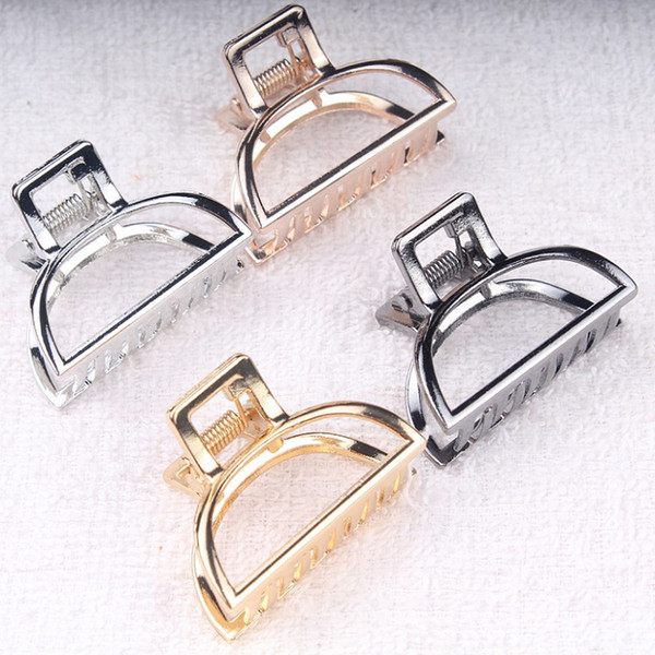 2018 new European and American style simple fashion alloy small hair clamps,simple bath hair clip, Fashion hair jewelry