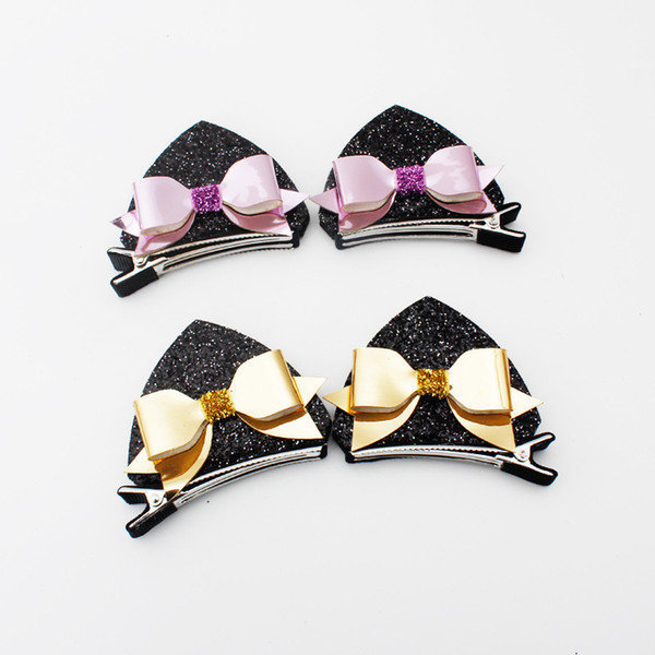 15 Designs Fashion Girls Hairpins Handmade Cute Wool Felt Cat Ears Hair Clips Girls Barrettes Children Kids Hair Accessories