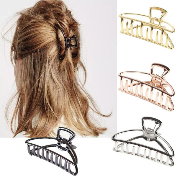 2018 New Fashion High quality Ladies Large Hair Claw Clamps Small Hair Clip Butterfly Claws Clamps Accessories Bathing hairpin