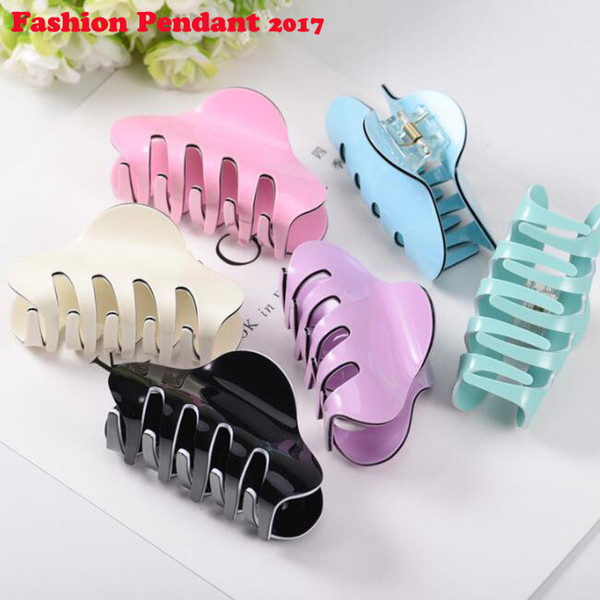 Fashion Women Crab Hair Claw Clip Girls Plastic Female Hairpin Claws Hair Clip Clamp For Women Girls Gifts