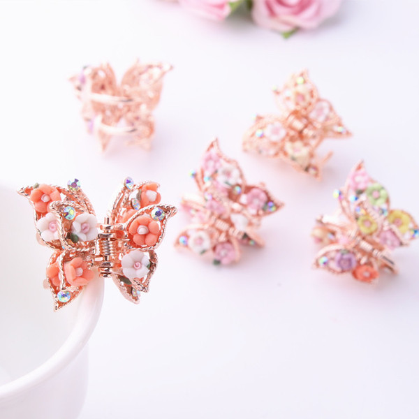 6pc/lot Flower Hair Clamps Hairclip Hairpin Accessories for Women Girls Lady Hairpins Butterfly Hair Clips Headwear