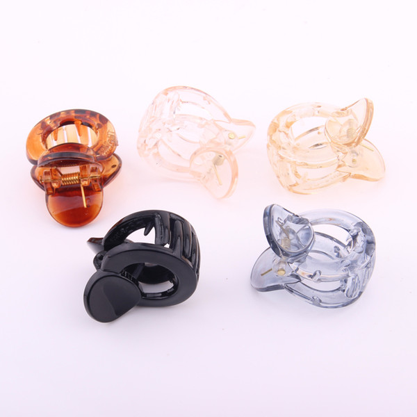 High Quality black ABS plastic hair claws small size girls hair clips cute mini hair jaw clips for women fringe pin