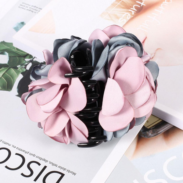 Comfortable Large Hair Claw Flower Beautiful Elegant Extra Thick Hair Clips Hairpin Accessory For Women