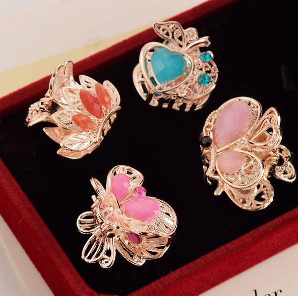 Hair Ornaments Claw Headwear Accessories Imitation Crystal Metal Hair Claws Clip for women Girls Crown Fashion Hair Claw Hot Sale