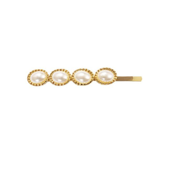 2019 Latest 24K Gold Korean Pearl Hairpin Legs Barrette Korea Fashion Jewelry Hair Charms High Quality