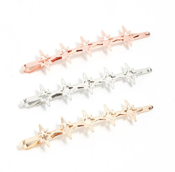 2019 Latest Geometrical Gold Hair Clip Pin Barrette Legs Fashion Jewelry Accessories For Women Hair Nickle Free